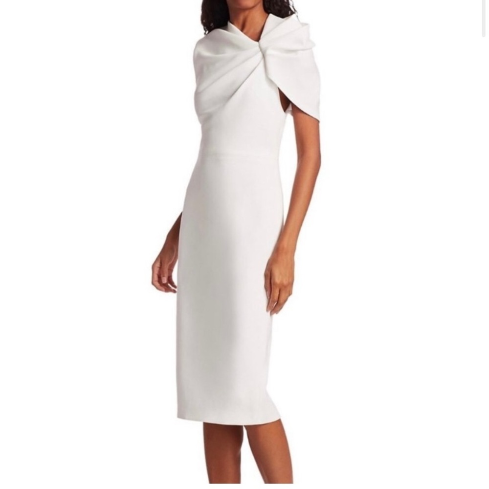 Alice + Olivia White One Shoulder Sheath Dress - Picture 2 of 5